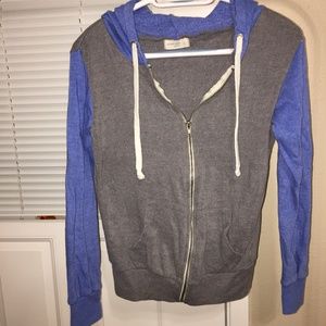 Ocean Drive small zip up hoodie, two toned